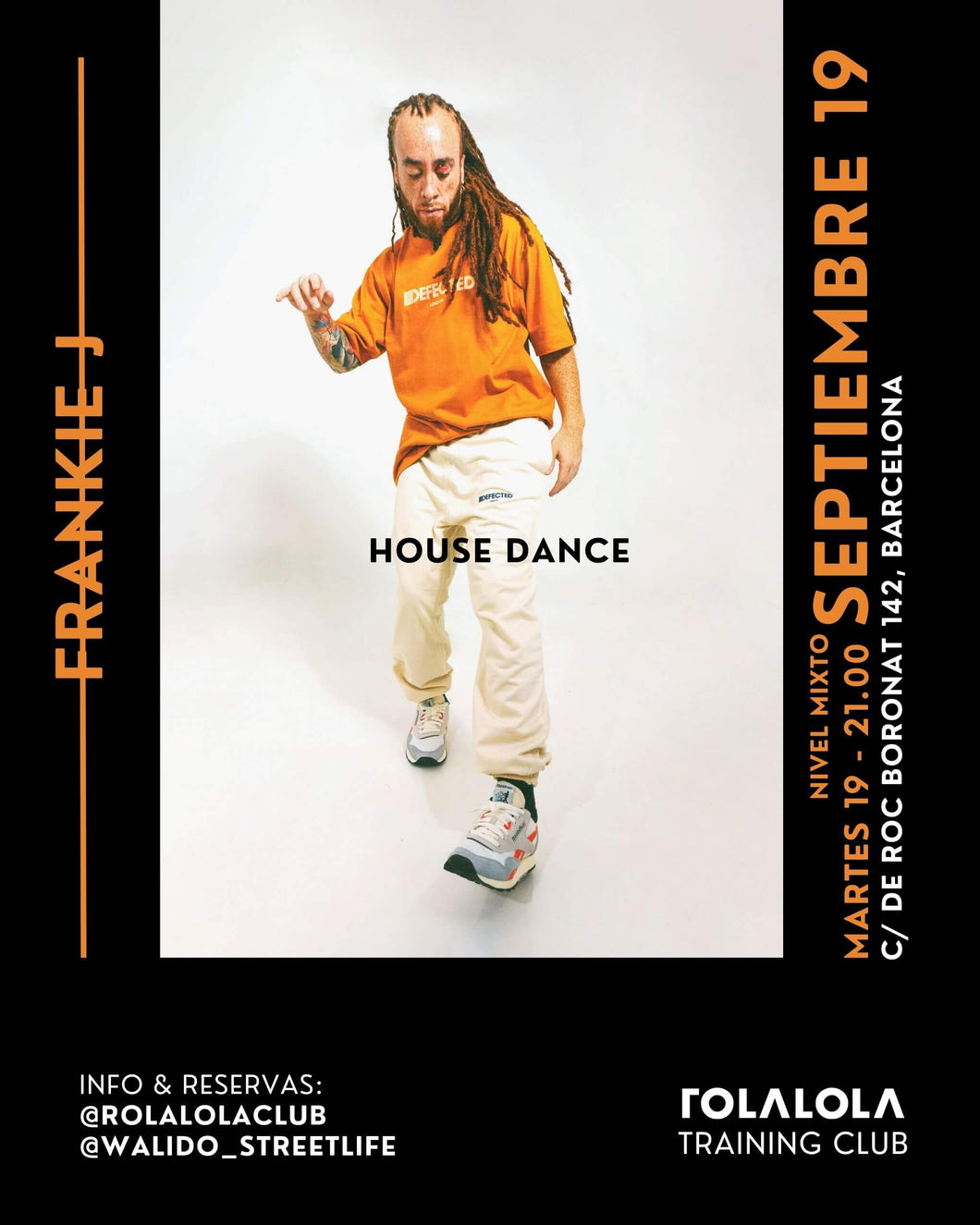 Frankie J House Dance Workshop - Barcelona September 2023